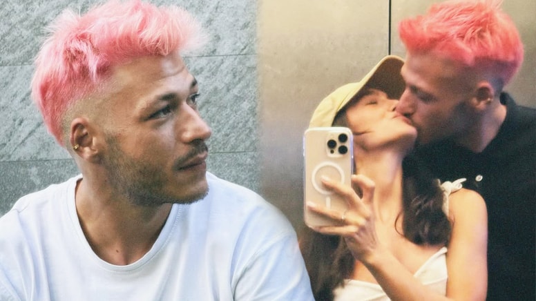 Hafsanur Sancaktutan makineyi eline aldı sevgilisinin pembe saçlarını kesti