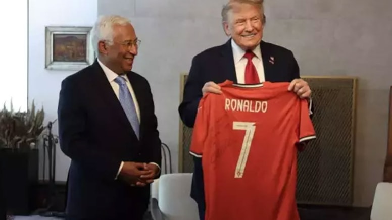 Ronaldo'dan Trump'a forma hediyesi: Üzerindeki mesaj dikkat çekti