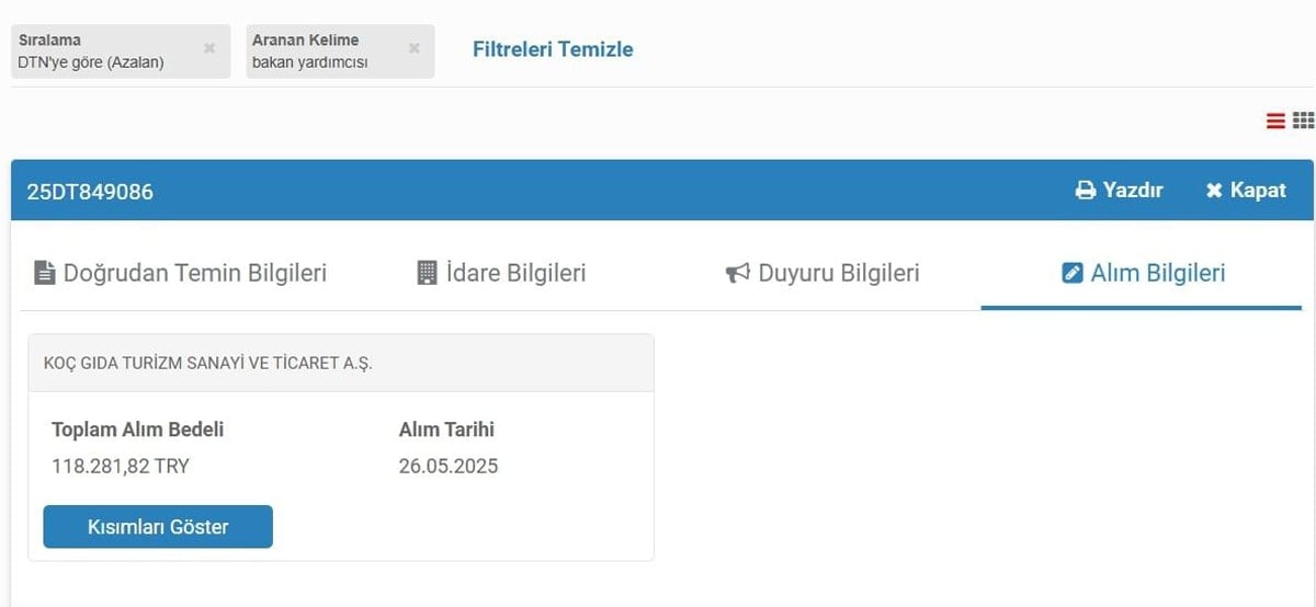 Yemek organizasyonu