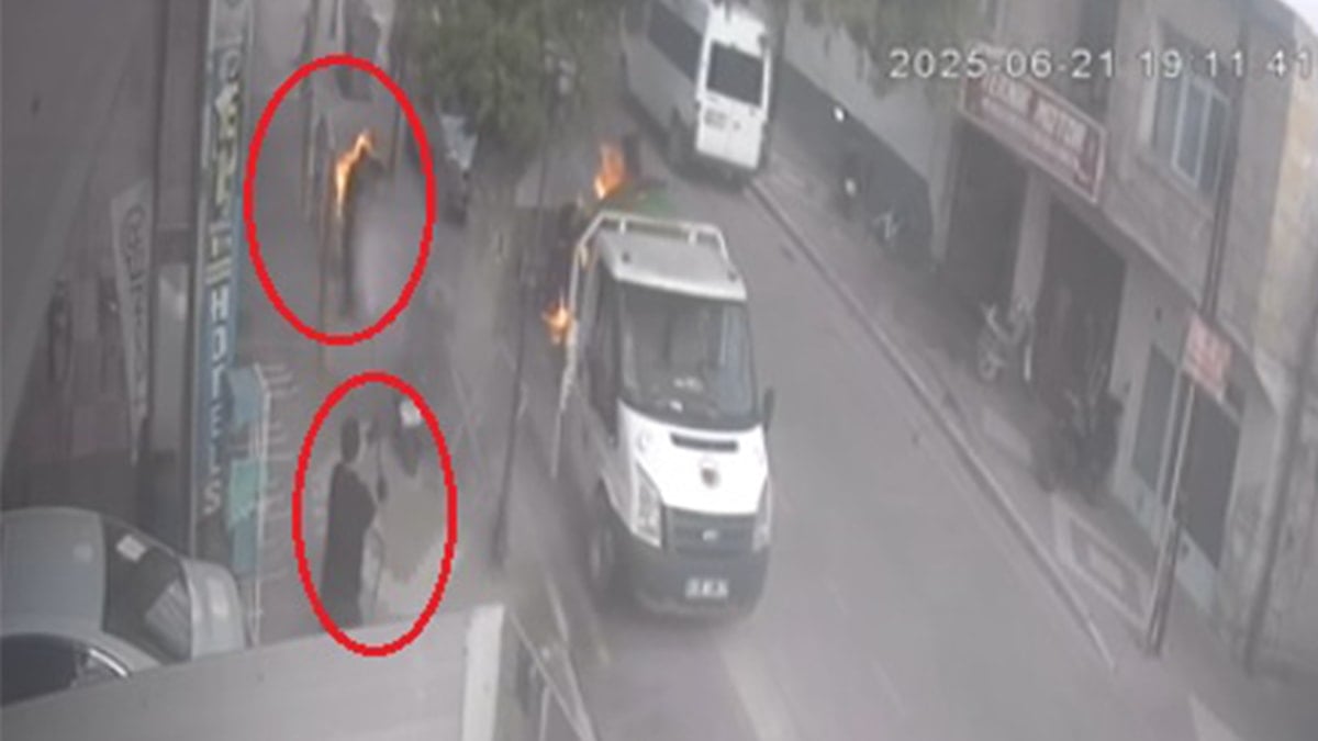 Kamyonetin kasasındaki jeneratör bir anda patladı! Tamirci alevler içinde kaldı