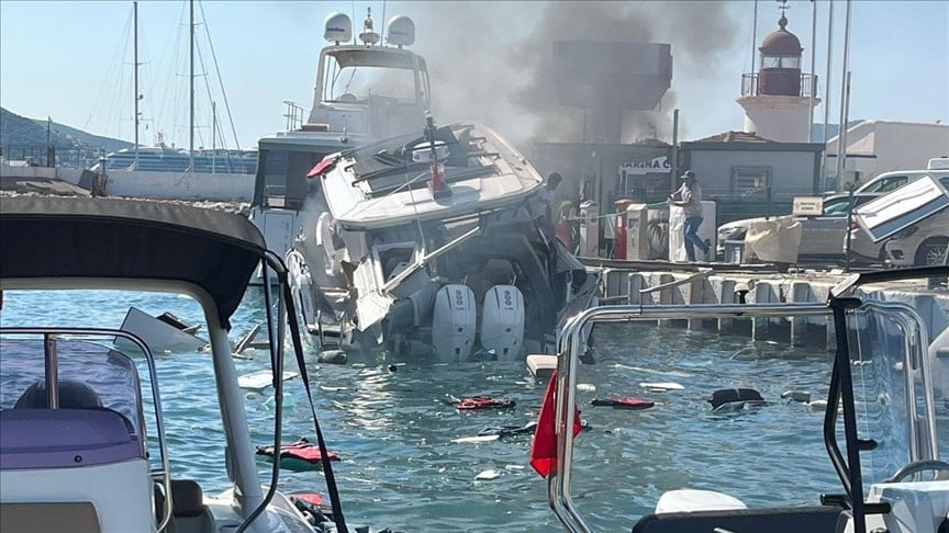 Bodrum'da patlayan lüks teknenin sahibi ünlü iş insanı çıktı