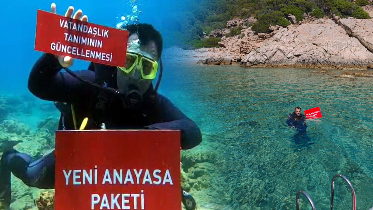 Bodrum açıklarında denizin dibindeki Anayasa paketinden bunlar çıktı