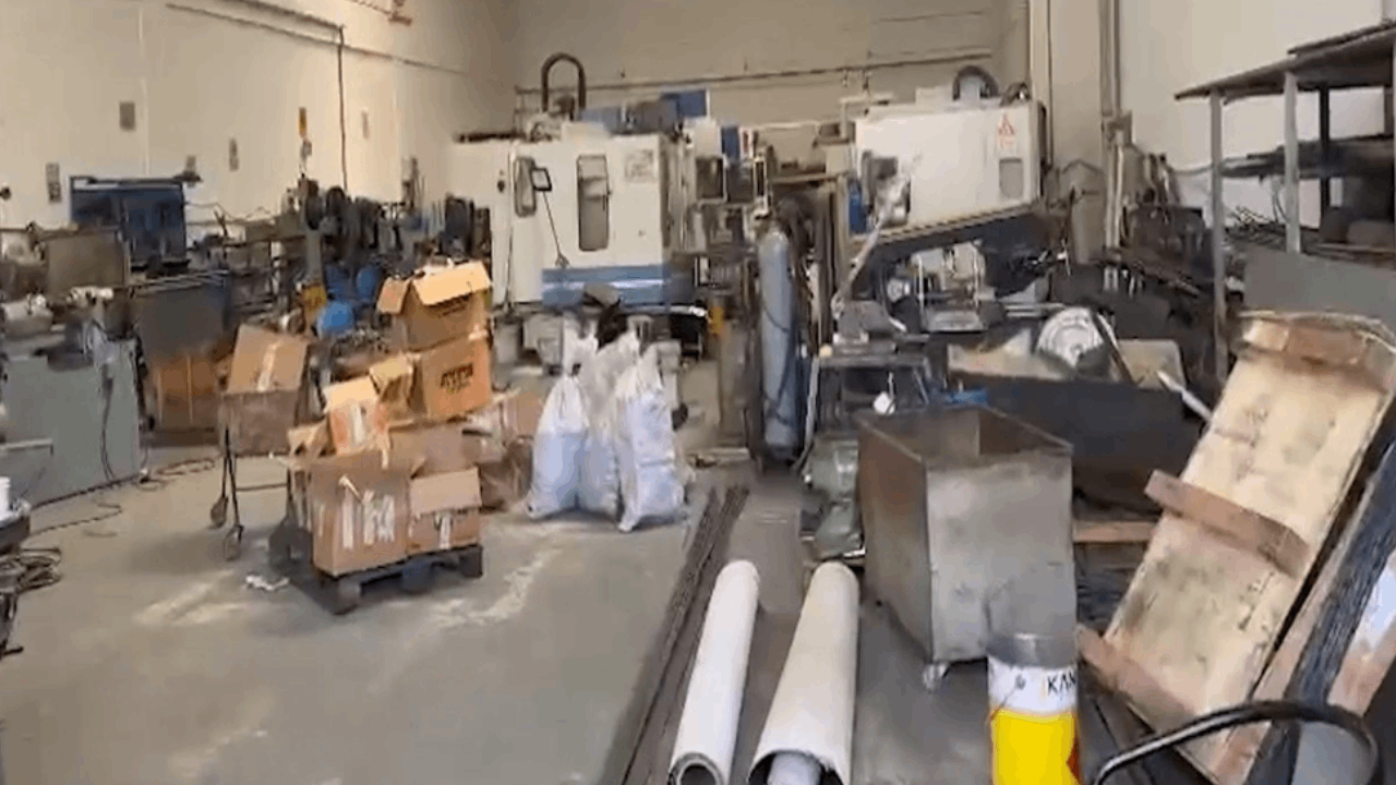 Kaçak silah parçası üretilen fabrikaya operasyon