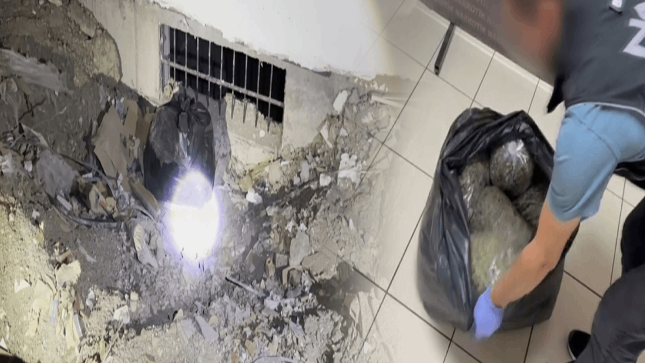 Polisten kaçarken 10 kilo uyuşturucuyu yola attı