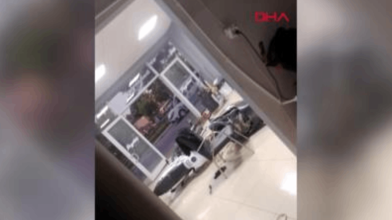 Polise ateş açıp iş yerine saklandı: Film gibi anlar kamerada