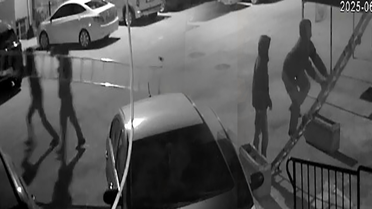 Tamire bırakılan otomobille hırsızlığa gittiler
