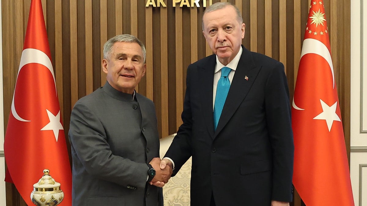 Erdoğan, Tataristan Cumhurbaşkanı Minnihanov ile görüştü
