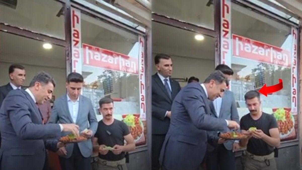 Vali çiğköfte yerine boş marul ikram etti