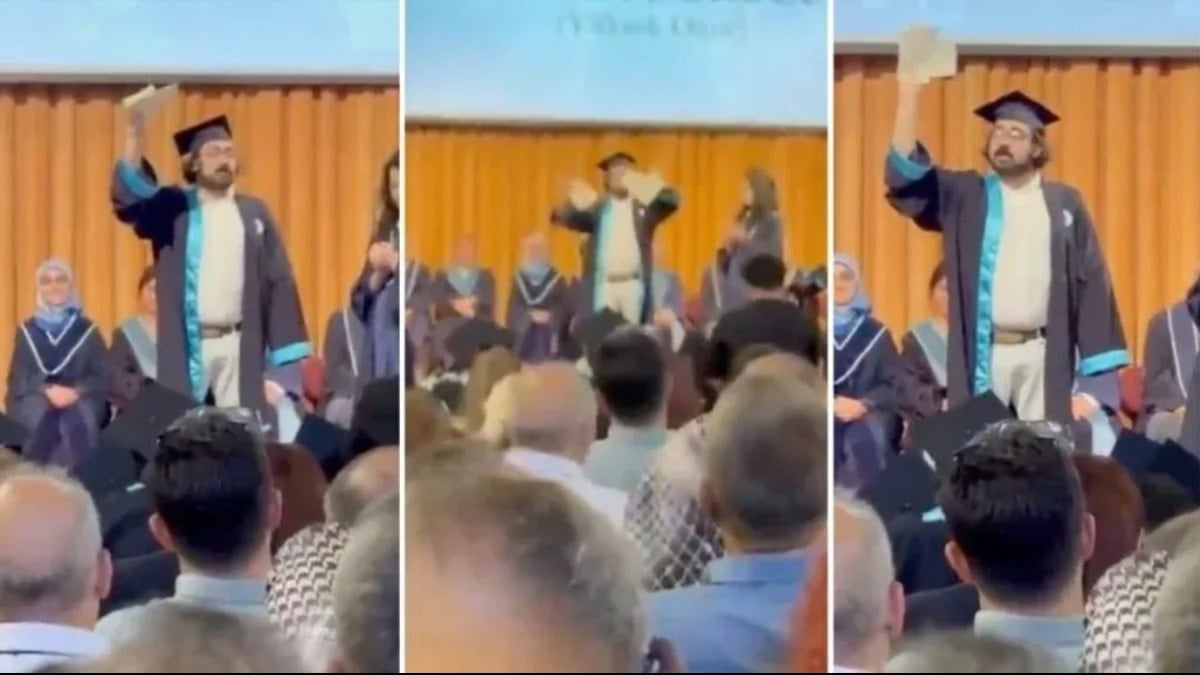 Mezuniyet töreninde diplomasını yırtmıştı: Doruk Dörücü adliyeye sevk edildi