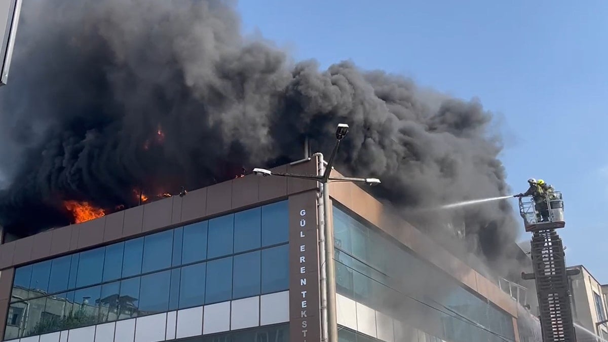 Bursa’da tekstil atölyesinde yangın