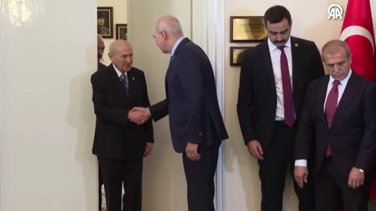 TBMM Başkanı Kurtulmuş, Bahçeli'yi ziyaret etti