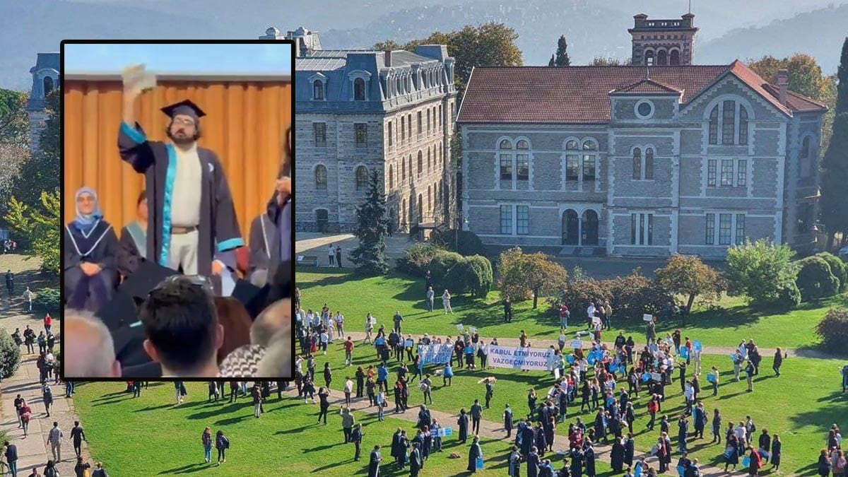 Mezuniyet töreninde İmamoğlu'nu hatırlatıp diplomasını yırttı!