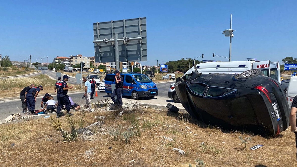 Çanakkale'de feci kaza: Yaralılar var