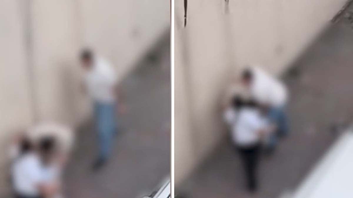 İstanbul'da dini nikahlı eşini sokak ortasında dövdü
