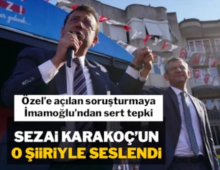 İmamoğlu'ndan Özel'e açılan soruşturmaya 'Sezai Karakoç'lu tepki