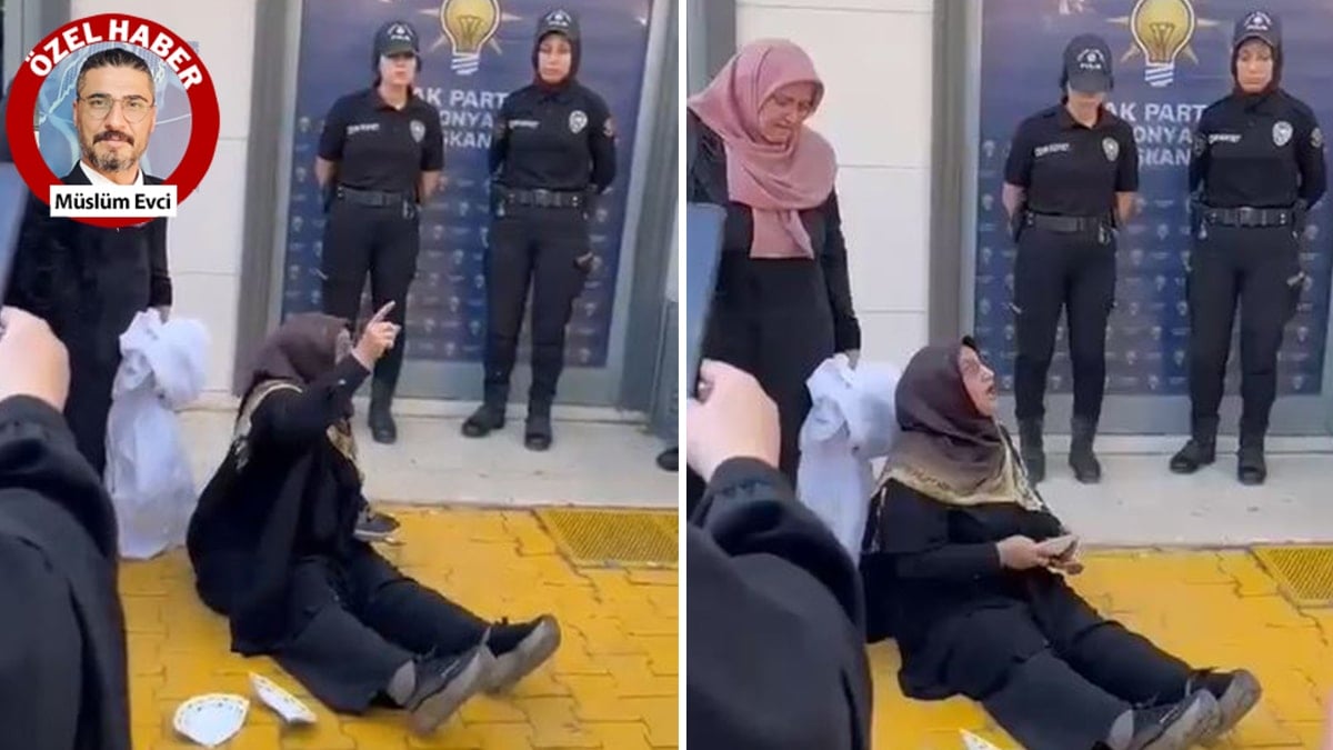 AKP binası önünde ağlayan kadın: 'Terörist miyim?'