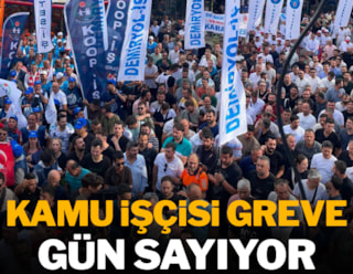 Kamu işçisi greve gün sayıyor