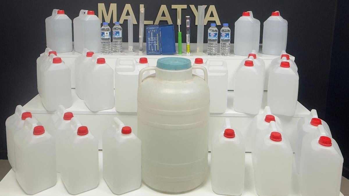 Malatya’da sahte alkol operasyonu: 3 kişiye gözaltı