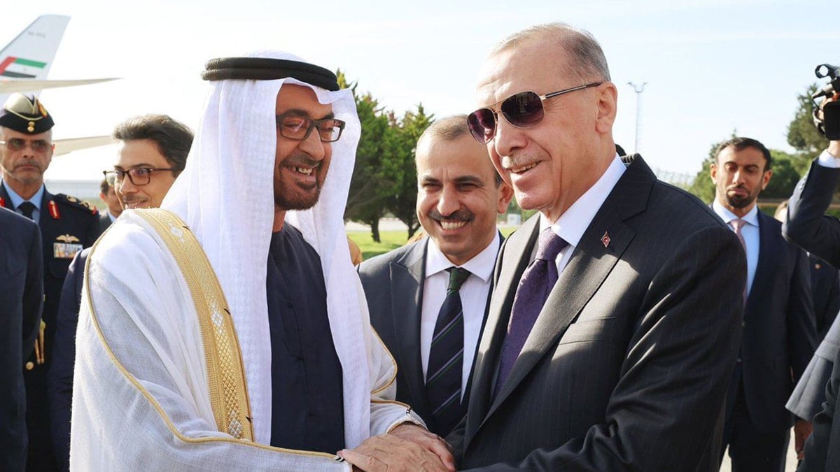 Erdoğan, BAE Devlet Başkanı Nahyan ile görüştü