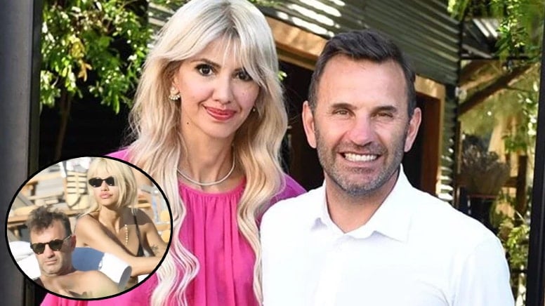Okan Buruk on holiday with his ex-wife