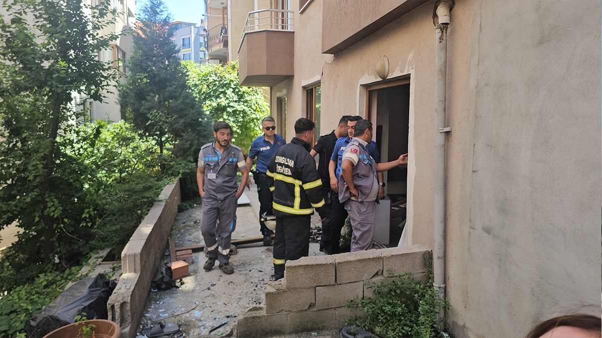 Zonguldak'ta bir evde patlama