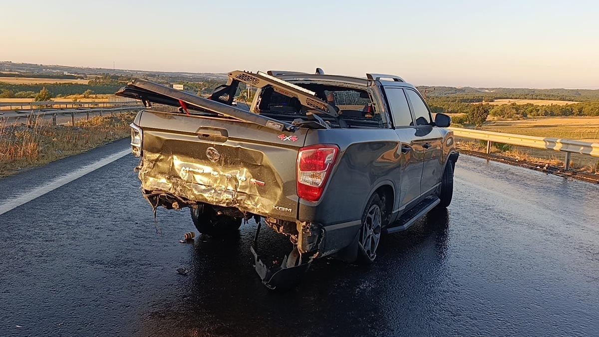 Tekirdağ'da pikaba arkadan çarptı: Hayatını kaybetti
