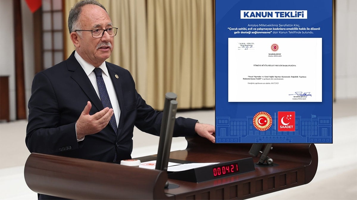 Çocuk sahibi, evli ve çalışmayan kadınlara gelir desteği teklifi Meclis’e sunuldu