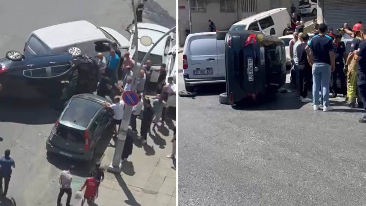 Yasak noktadan 'U' dönüşü yaptı, ortalık karıştı
