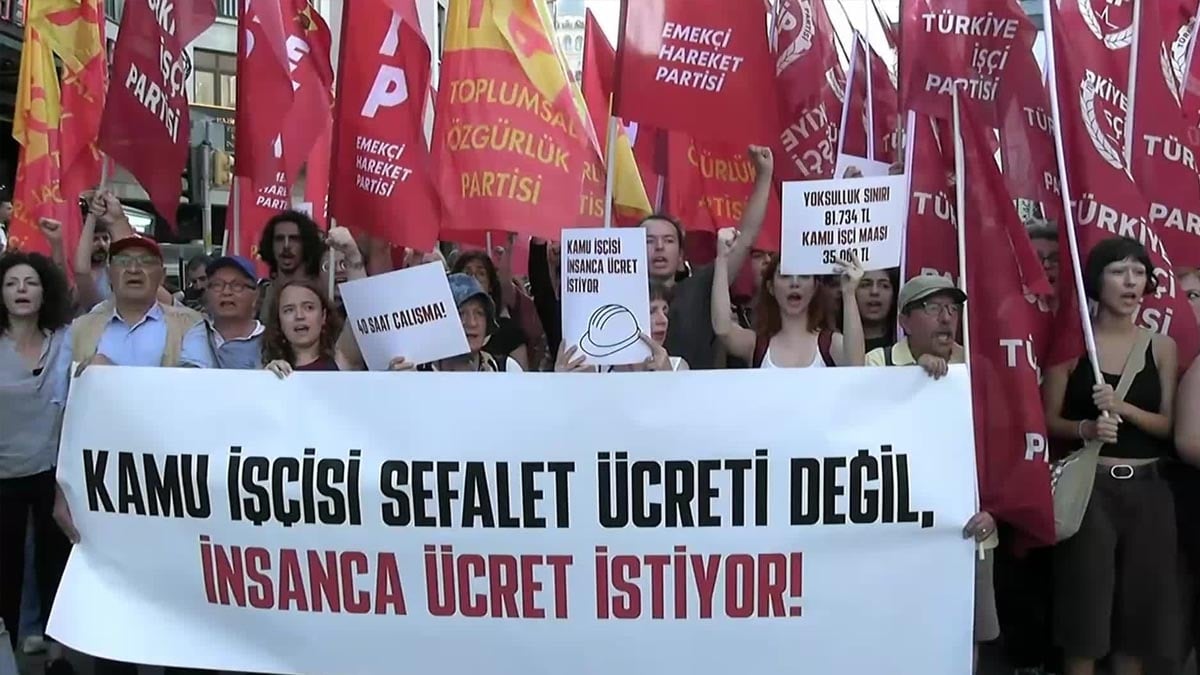 Kamu işçileri, İstanbul’da ses yükseltti