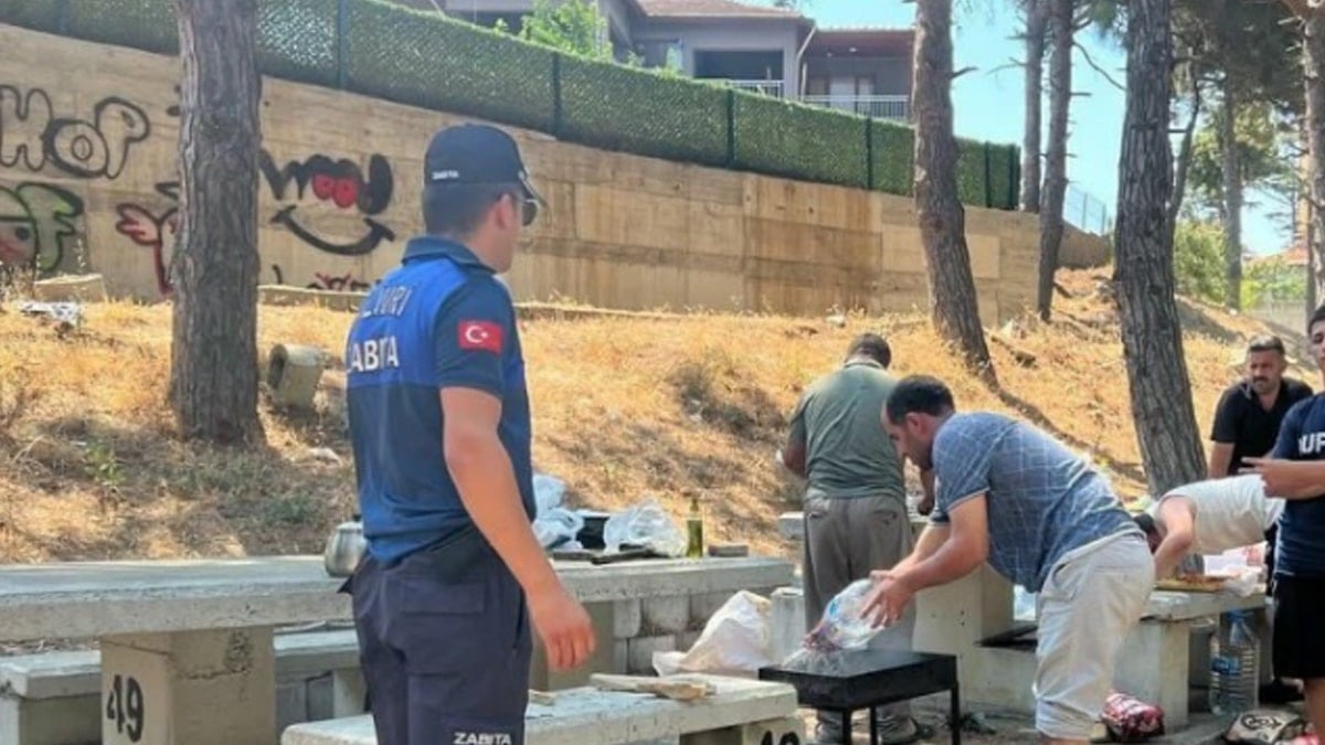Silivri Belediyesi'nden izinsiz çadır ve mangal kullanımına müdahale