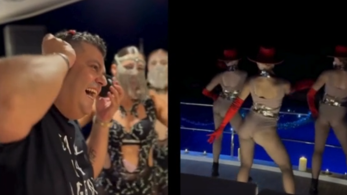 Aras Kargo'nun sahibi boşandı, mahkeme kararını dansöz oynatarak kutladı