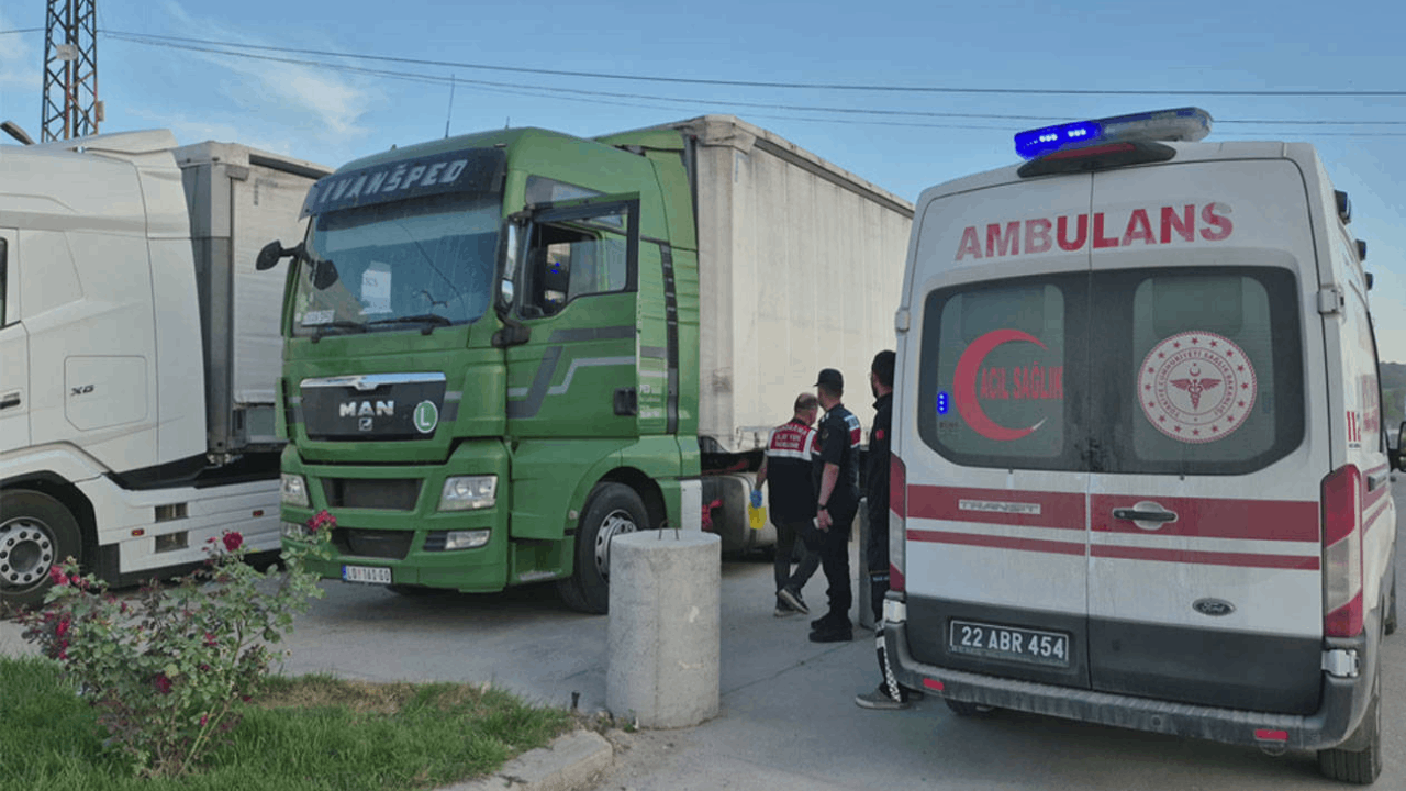 Edirne'de tır sürücüsü aracında ölü bulundu
