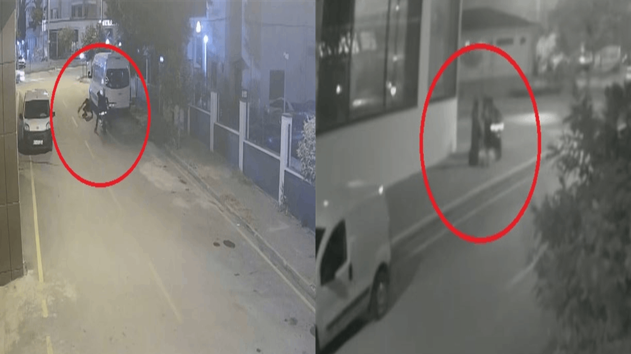 Çanta için kadını yerde sürüklediler: O anlar kamerada
