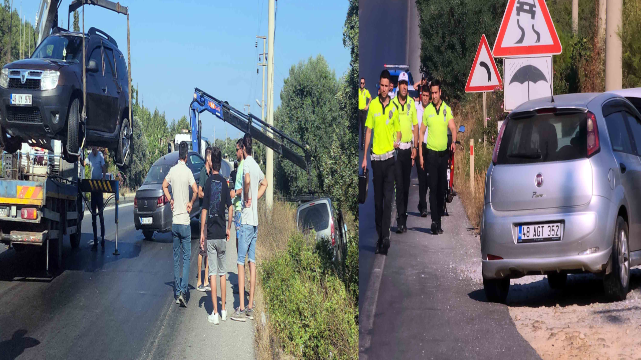 İzmir karayolunda yağ dehşeti araçlar uçuruma yuvarlandı
