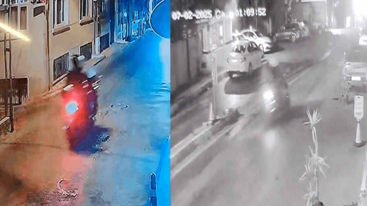 Sarıyer’de motosikletle otopark taradılar