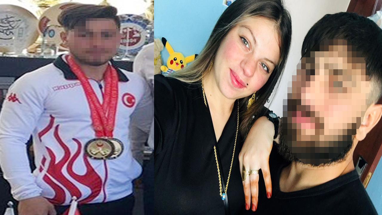 Güreşçi millii sporcu eşine dehşeti yaşattı