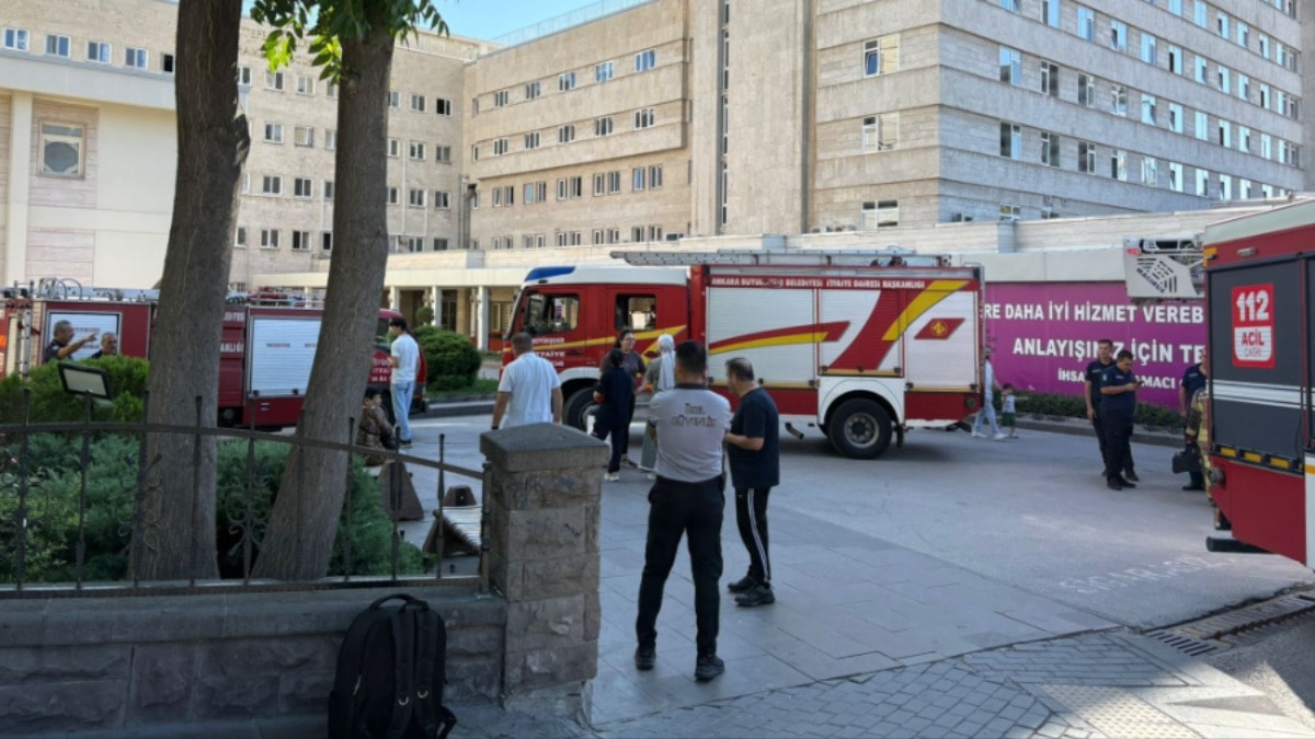 Hacettepe Hastanesi'nde yangın paniği