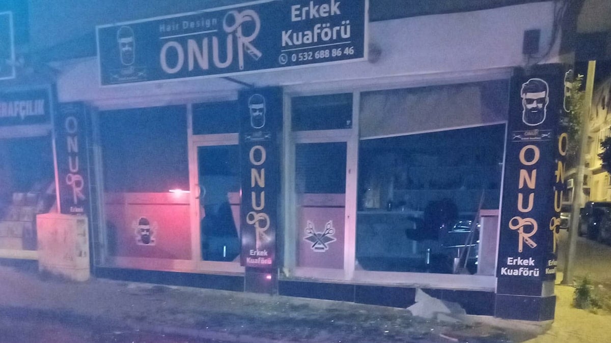 Aydın'da berber dükkanına molotofkokteylli saldırı