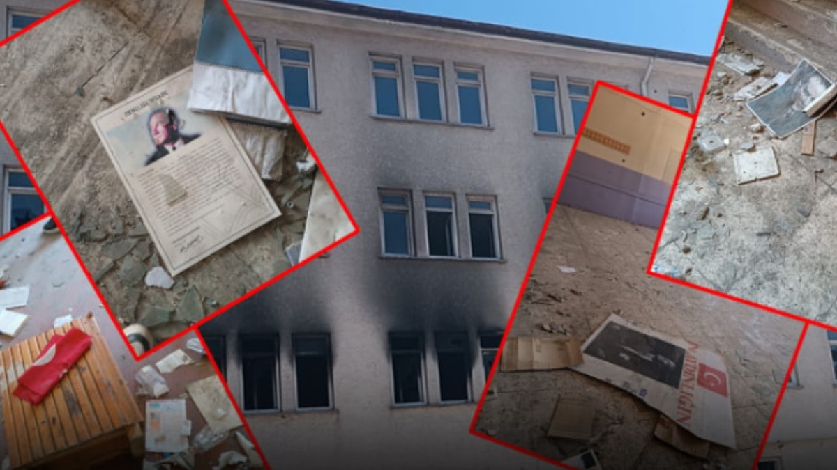 Atatürk posterleri yere atıldı: Eğitim yuvası suç yuvasına döndü!