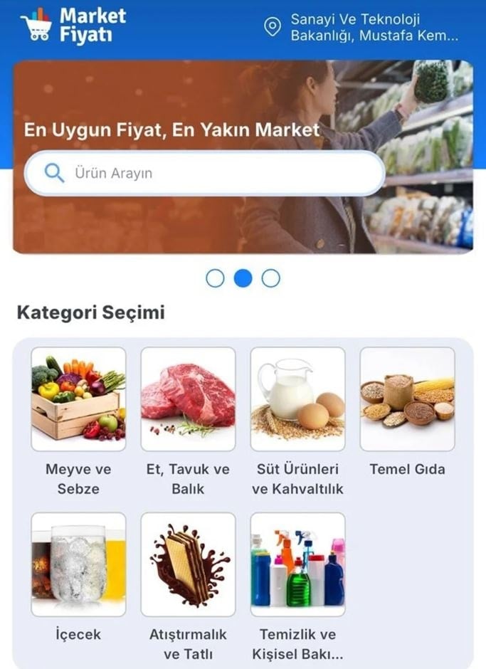 Market Fiyatı uygulaması görseli