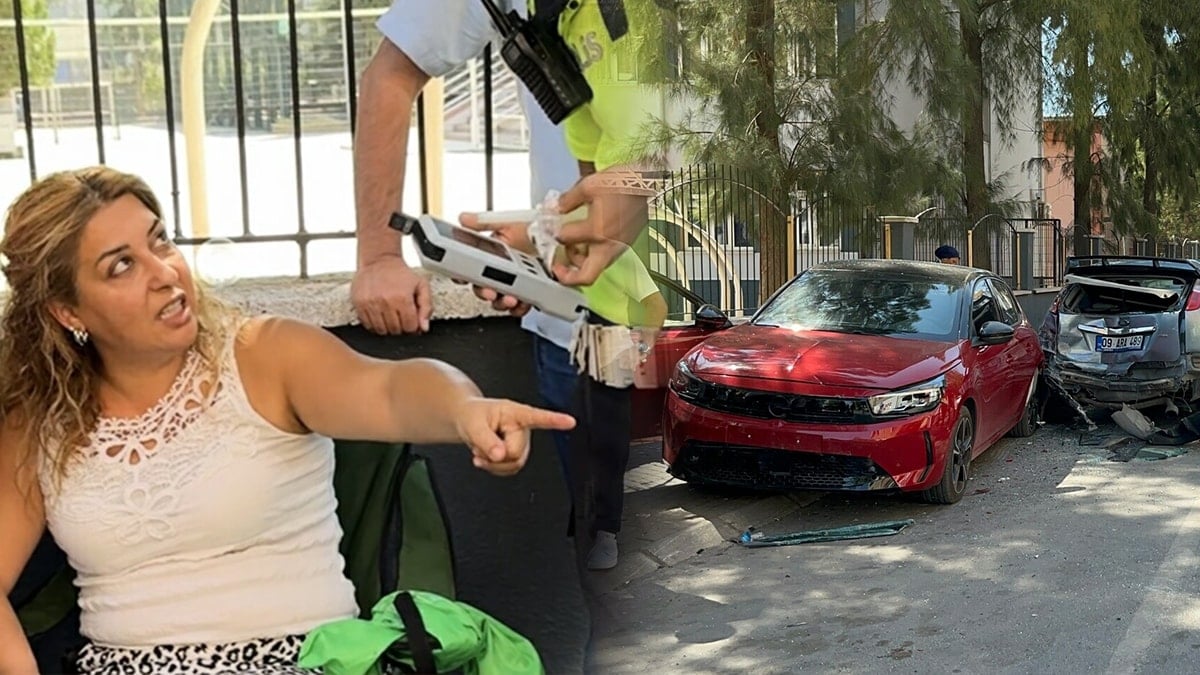Servisten çıkan otomobilini park ederken, 5 araca çarptı
