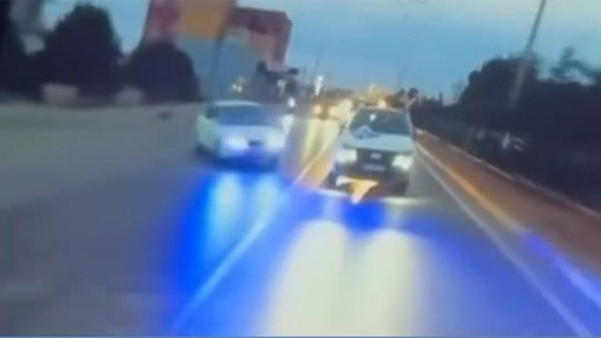 Düğünde gelin ve damada kaza şoku: O anlar kamerada