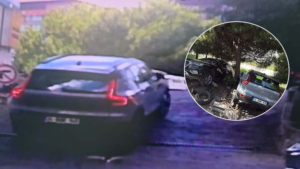 İstanbul'un göbeğinde otoparktan çıkan sürücü ortalığı birbirine kattı