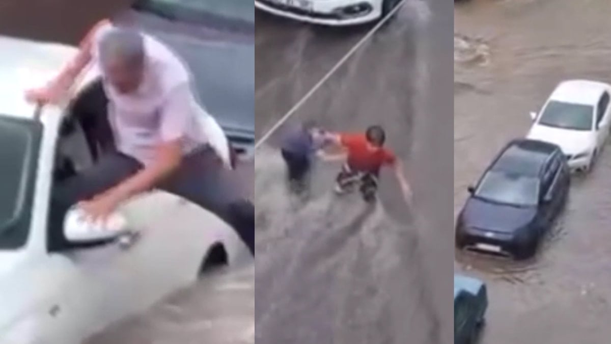 Sağanak kenti felç etti, alt geçitte can pazarı yaşandı