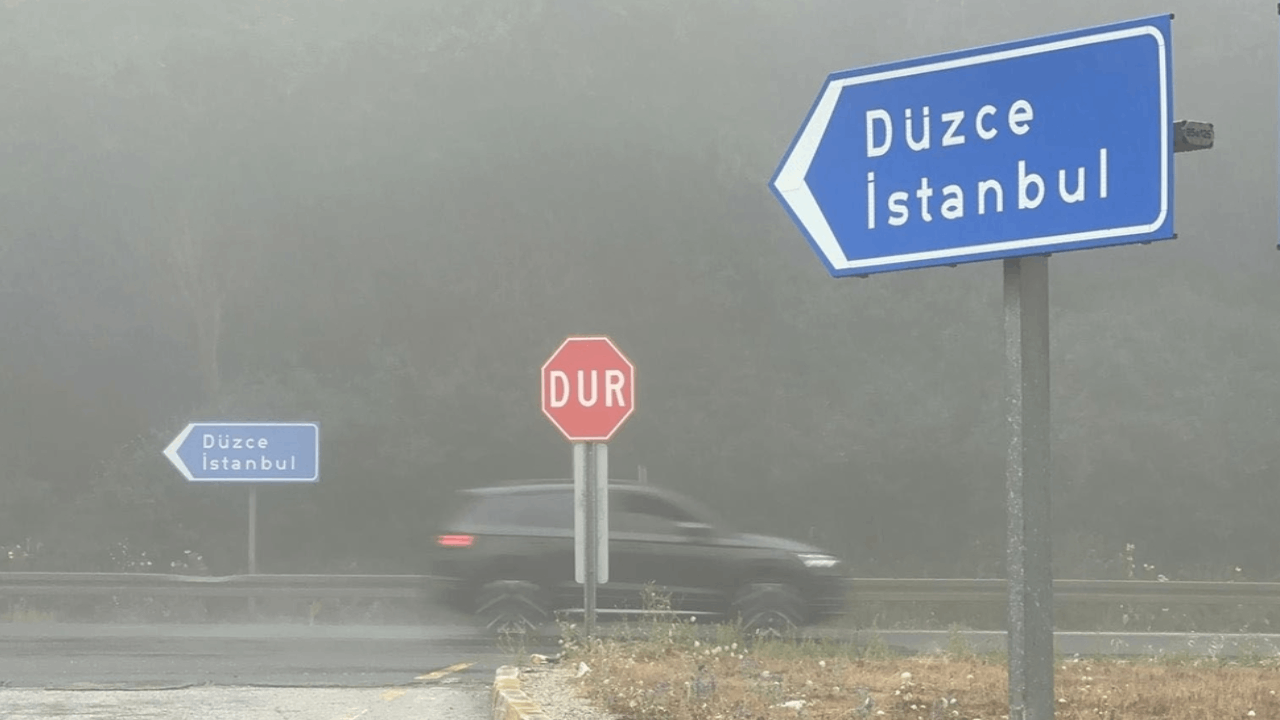 Bolu Dağı'nı sis bürüdü