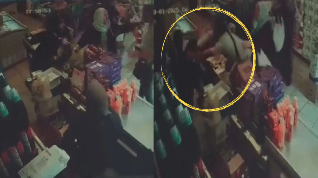 Fatih'te kasiyere yumruklu saldırı güvenlik kamerasında
