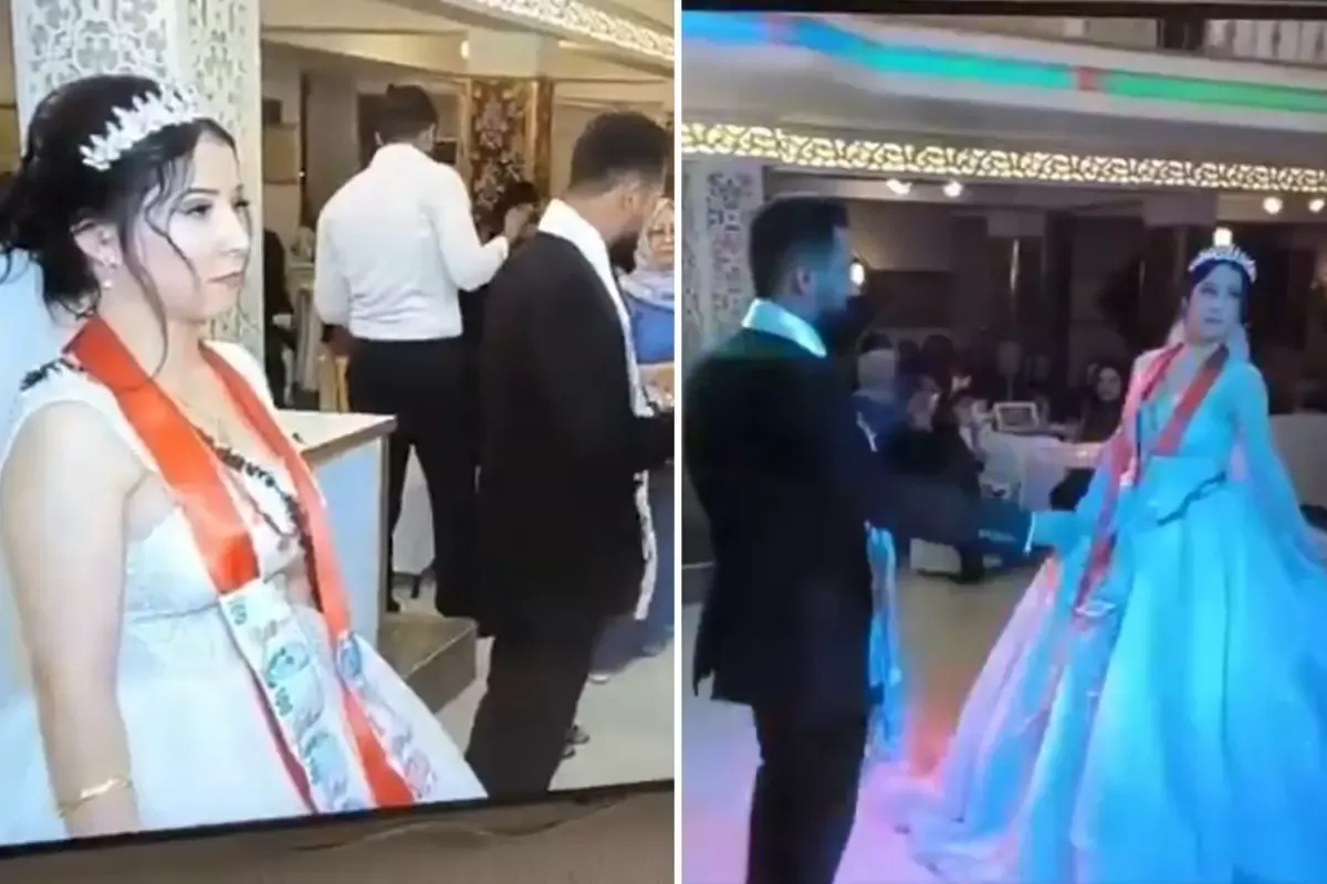 Düğününden görüntü paylaşan gelin isyan etti: Eşimin ailesi çok yobazmış