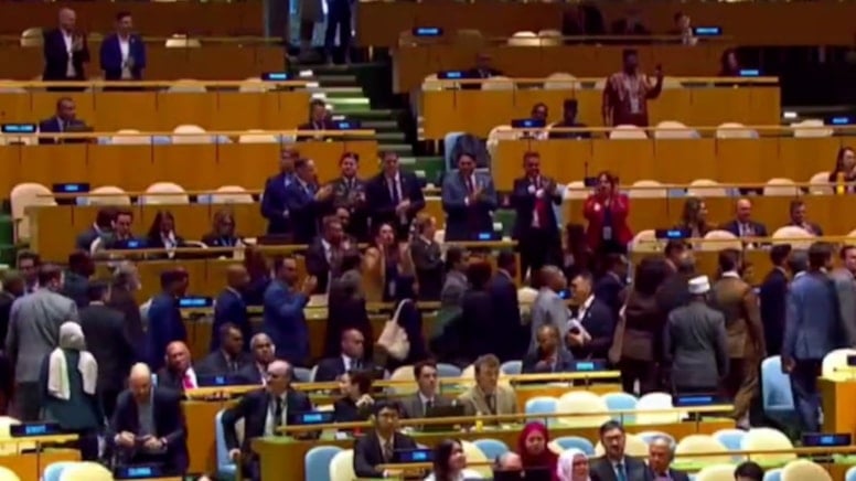 Son dakika... Netanyahu'ya BM'de şok protesto
