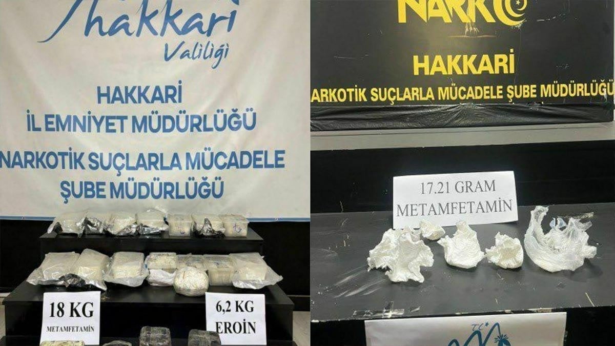 Hakkari’de 26 Kilo uyuşturucu madde ele geçirildi