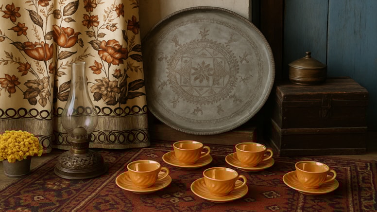 Eski perdelerden sarı fincanlara... Çatı arasında unutulan eşyalar servet değerine satılıyor